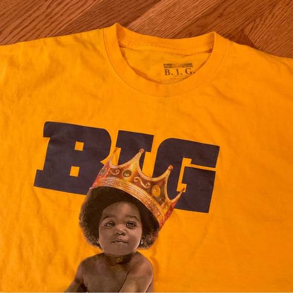 The Notorious B.I.G Yellow Tee Shirt. Size 2X - Picture 4 of 7